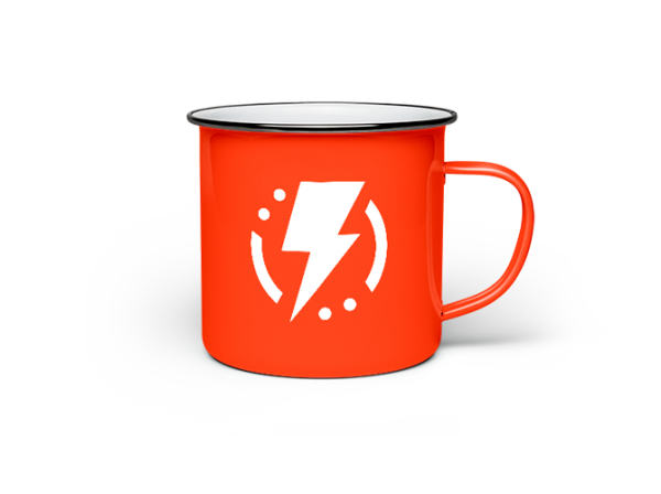 White Enamel Mug - Image 2