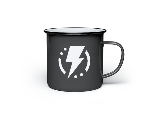 White Enamel Mug - Image 3